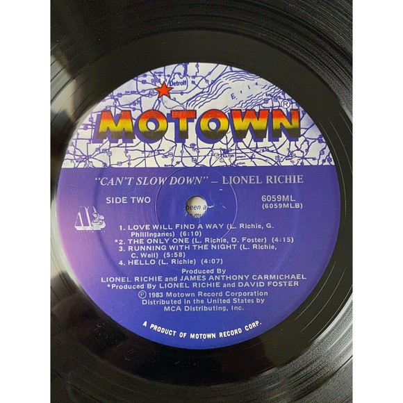 Lionel Richie Can't Slow Down LP 1983 Motown 6059 ML EX All Night Long Hello - Picture 10 of 10